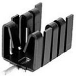 Passive TO-220/262 Clip Heat Sink, Aluminum, 27.3°C/W, Black