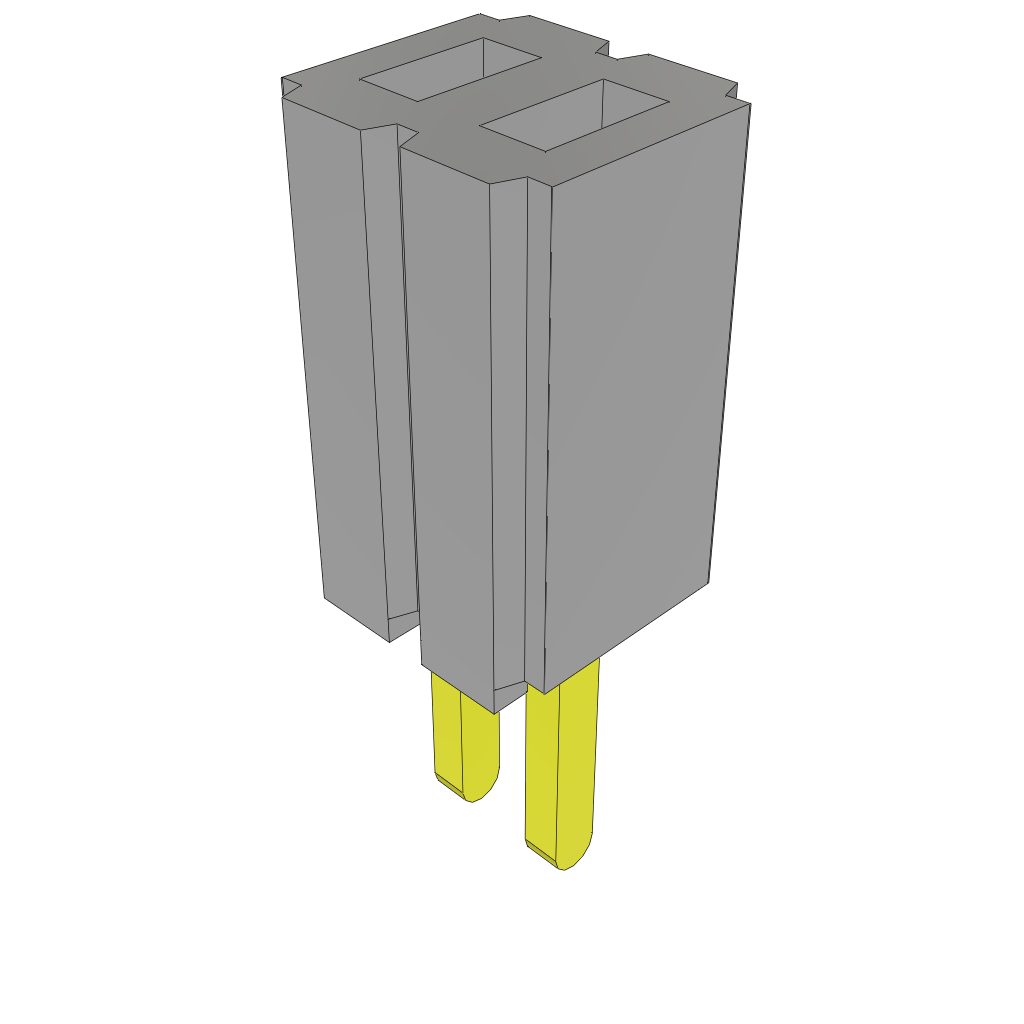 Conn Socket Strip SKT 2 POS 1.27mm Solder ST Thru-Hole Bulk