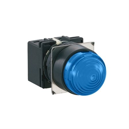 PANEL MOUNT INDICATOR, LED, 16MM, BLUE, 12V; Mounting Hole Dia:16mm; LED Color:Blue; Forward Current If:16mA; Forward Voltage:12V; Luminous Intensity:-; Packaging:Each; Lens Shape:Dome ;RoHS Compliant: Yes