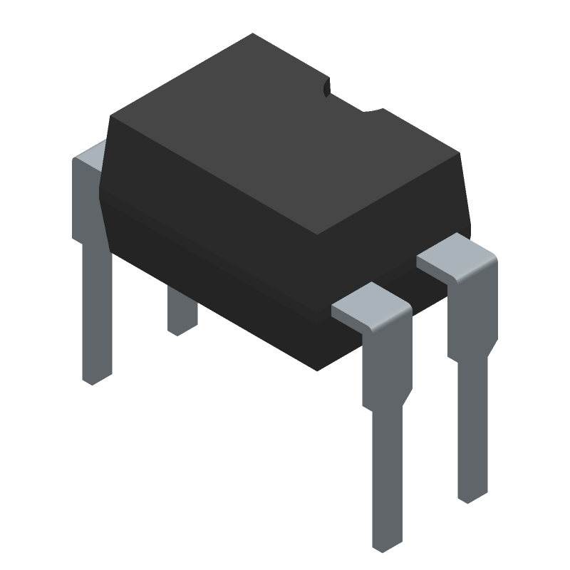 1-CH DC Optocoupler, 70V VCEO, 5.3kV Isolation, PDIP