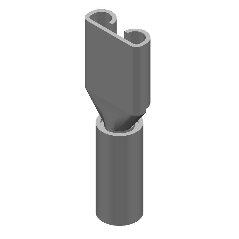 Red Insulated Receptacle, 18-22AWG, 300V, 6.35mm Tab