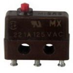 SPDT Snap Action Switch, 1A 125VAC, Pin Plunger, Solder