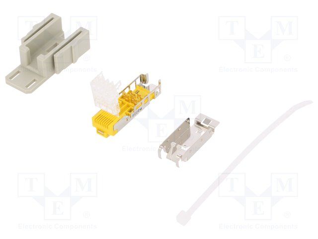 8 Pos Male IDC Telecom/Datacom Plug, 1A, 30V, UL94 V-0