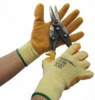 BM Polyco Orange General Purpose Latex-Coated Polycotton Reusable Gloves x 10 10 - L