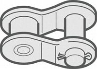 Renold Steel Roller Chain Link, Chain Type 16B-1