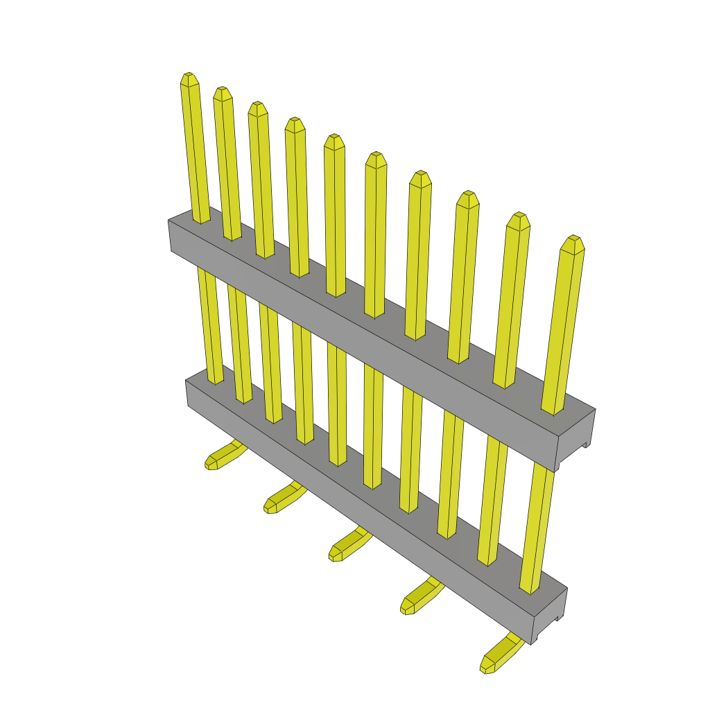 Conn Board Stacker HDR 10 POS 2mm Solder ST Top Entry SMD Tube