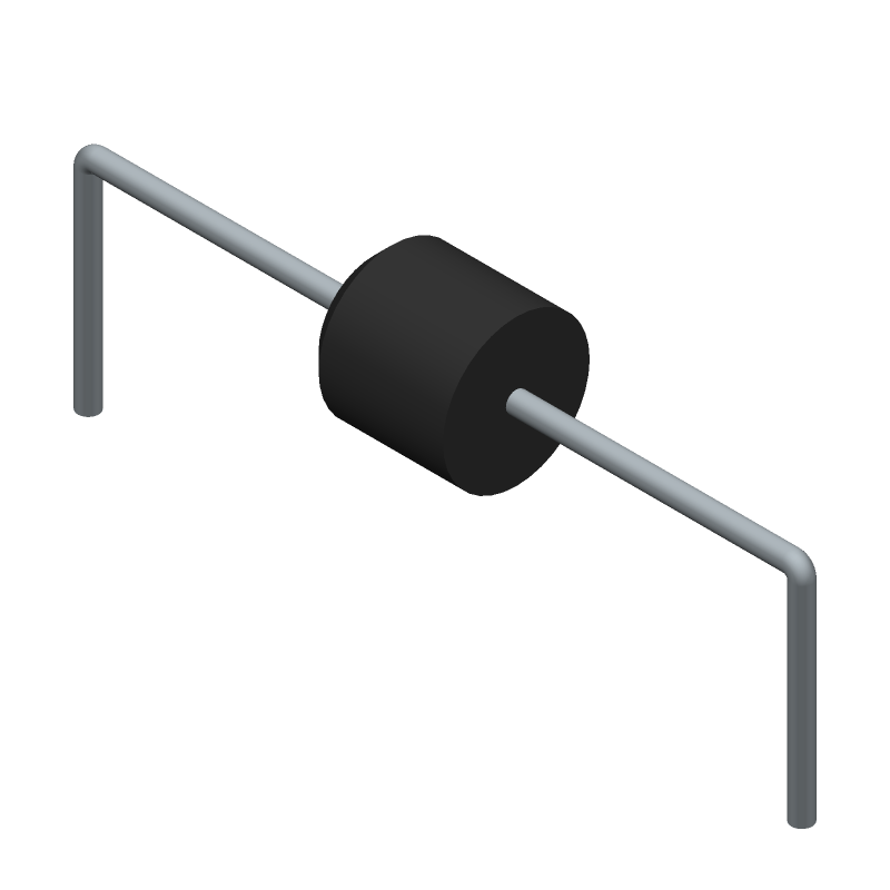 Rectifier Diode, 1 Phase, 1 Element, 6A, 1000V V(RRM), Silicon, PLASTIC, R-6, 2 PIN