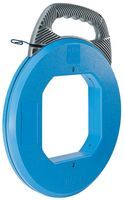 Fish tape;  leader;  nylon covered fiberglass;  200ft x 3/16in;  16in blue case;  500lb