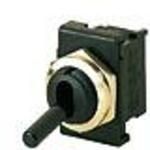 Toggle Switch, SPST, Quick Connect Terminal, Toggle Actuator, Panel Mount,