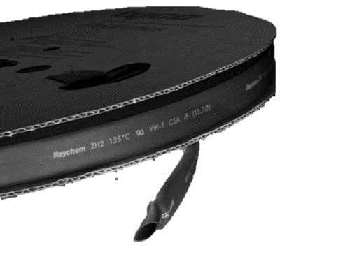 Heat Shrink Tubing ST Zerohal Polyolefin Black Thin/Single Spool