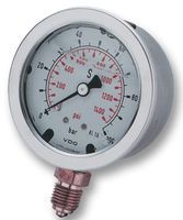 PRESSURE GAUGE, 2.5BAR; SVHC:No SVHC (17-Dec-2015); Thread Size - Metric:-; Operating Pressure Max:2.5bar; Operating Temperature Min:-25°C; Operating Temperature Max:60°C; Product Range:-; External Diameter:68mm; External Length / Height:75.2mm; Operating Pressure Min:0bar; Operating Pressure Range:0bar to 2.5bar; Operating Temperature Range:-25°C to +60°C; Pressure Max:2.5bar; Thread Size:G 1/4A