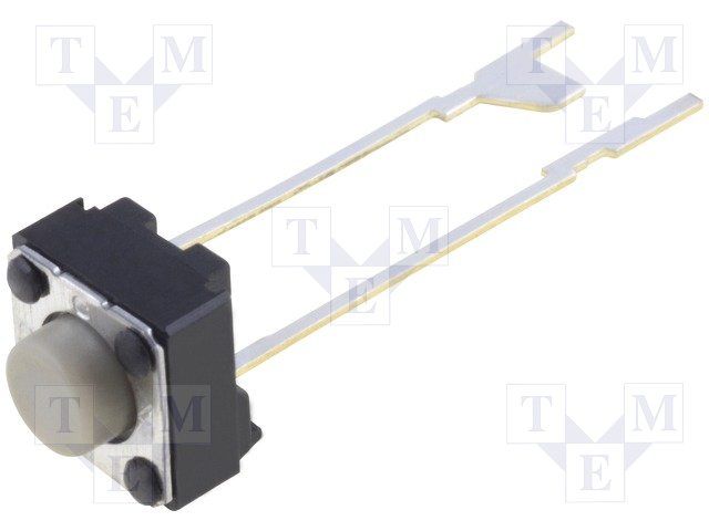 Tactile Switch, 1.47N, 24V, 50mA, SPST, Through Hole