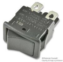 Illuminated Rocker Switch DPST 10A 125VAC Black