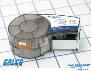 BRADY         M21-500-423             LABEL, TAPE, 0.5INX21FT, BLACK/WHITE