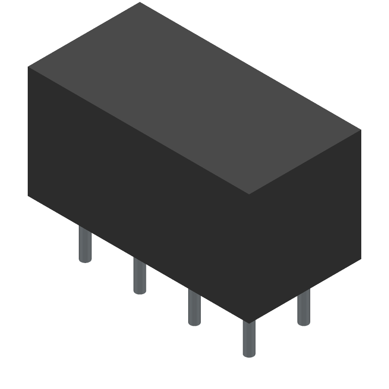 Power Relay 26.5VDC 5A DPDT THT