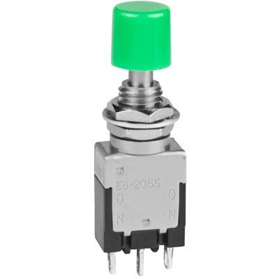Switch Push Button ON ON SPDT Round Plunger 3A 125VAC Alternate Contact Solder Lug Panel Mount