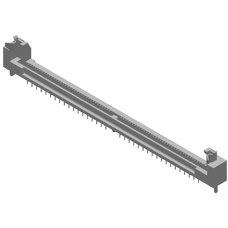 72 Pos SIMM Socket, 2.54mm Pitch, Solder ST, Thru-Hole