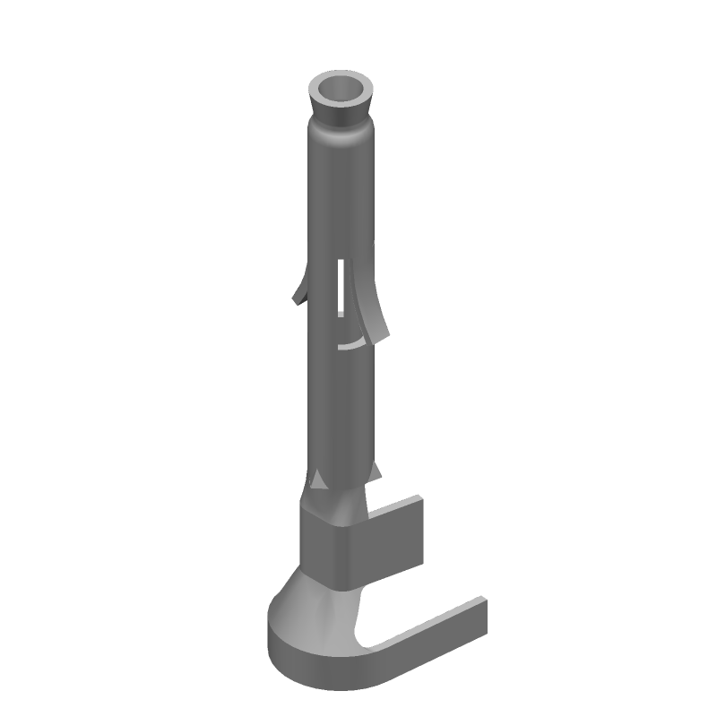 Signal/Power Contact, Crimp, 16-20AWG, 11.2A, 600V, Straight