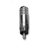 2 Pole Male Audio/RCA Plug, Solder, Shielded, 6A, 250VDC