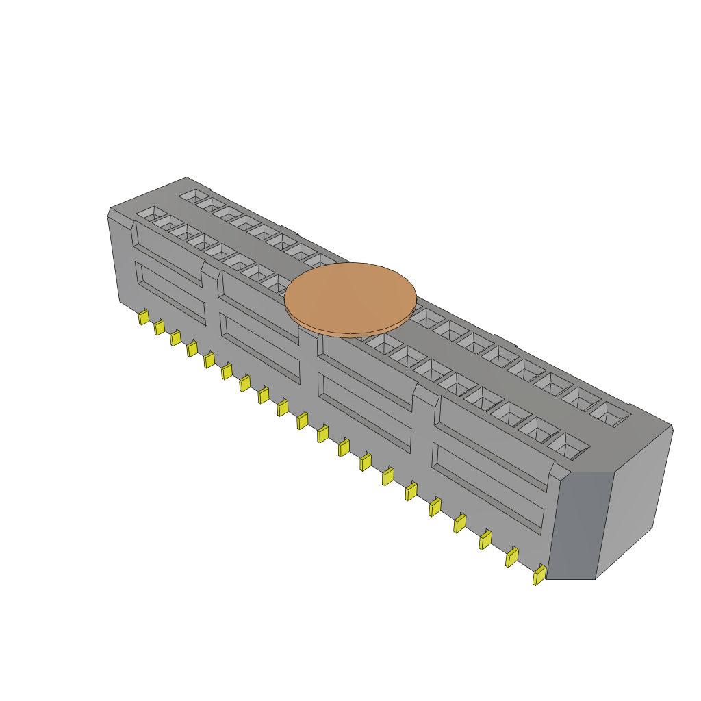 Conn Micro Socket Strip SKT 40 POS 0.8mm Solder ST SMD T/R