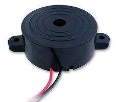 Audio Indicator Piezo 8VDC 18VDC 15mA 12VDC 95dB 2300Hz to 3300Hz Flange Mount Wire Lead