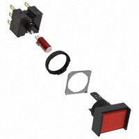 Illuminated Pushbutton Switch DPDT 5A 250VAC Red LED