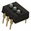 3-Pos SPST Slide DIP Switch, 24VDC, 100mA, Gold Contacts