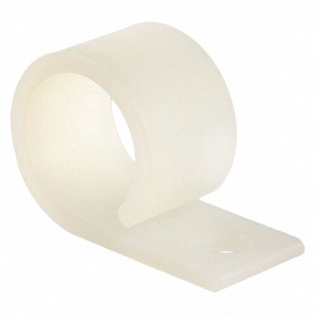 Cable Management, Clip Flame Retardant Natural Screw Mount 15.9mm