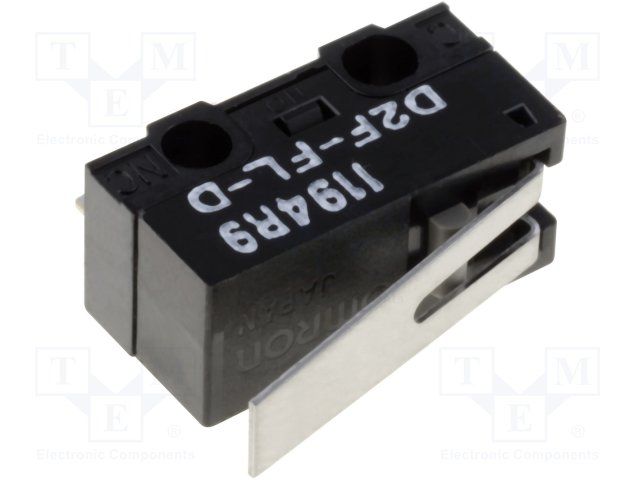 SPDT Microswitch, 1A 125VAC, Hinge Lever, Solder