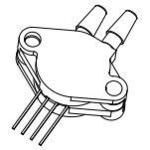 Board Mount Pressure Sensor -150psi to 150psi Differential 4-Pin SIP Module