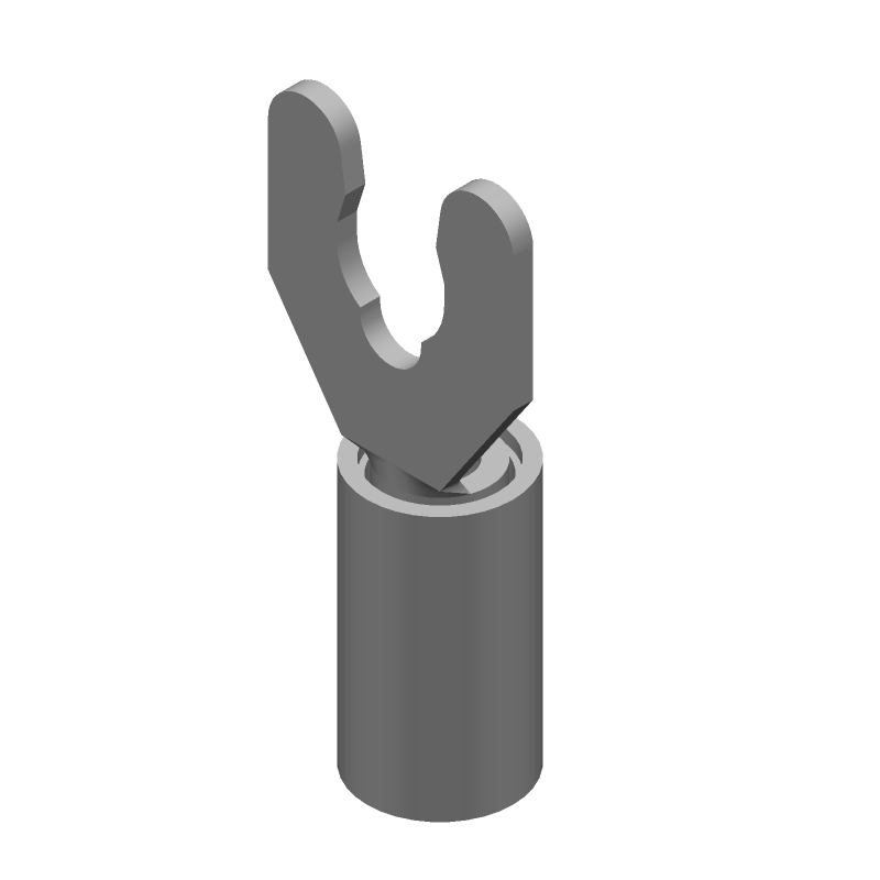 Spring Terminal, 14-16AWG, Female, Insulated, Tin Plated Bronze