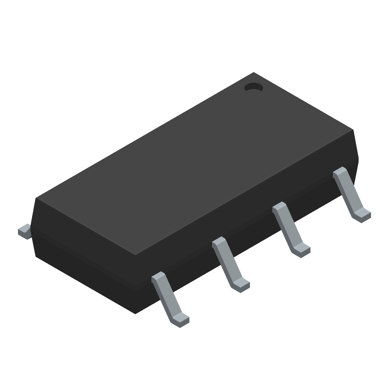 Optical SSR, 350V/100mA, 1.5kV Isolation, SOP-8, DC Input