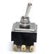 3PST Toggle Switch, 24A 277VAC, Quick Conn, Panel Mount