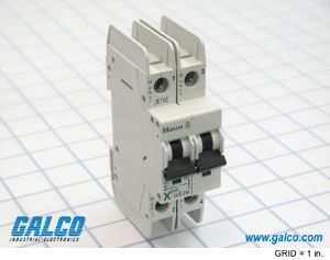 Circuit Breaker;  Supplementary;  D Curve;  15A;  2-Pole;  Std Pkg;  UL 489;  Screw