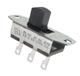 SPDT Slide Switch, 125V 500mA, Solder, Non-Illuminated, Panel Mount