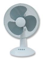 FAN, 12 INCH DESK, UK PLUG; Supply Voltage:230V; Power Rating:45W; Diameter:-; External Height:510mm; Plug Type:UK; Blade Diameter:12