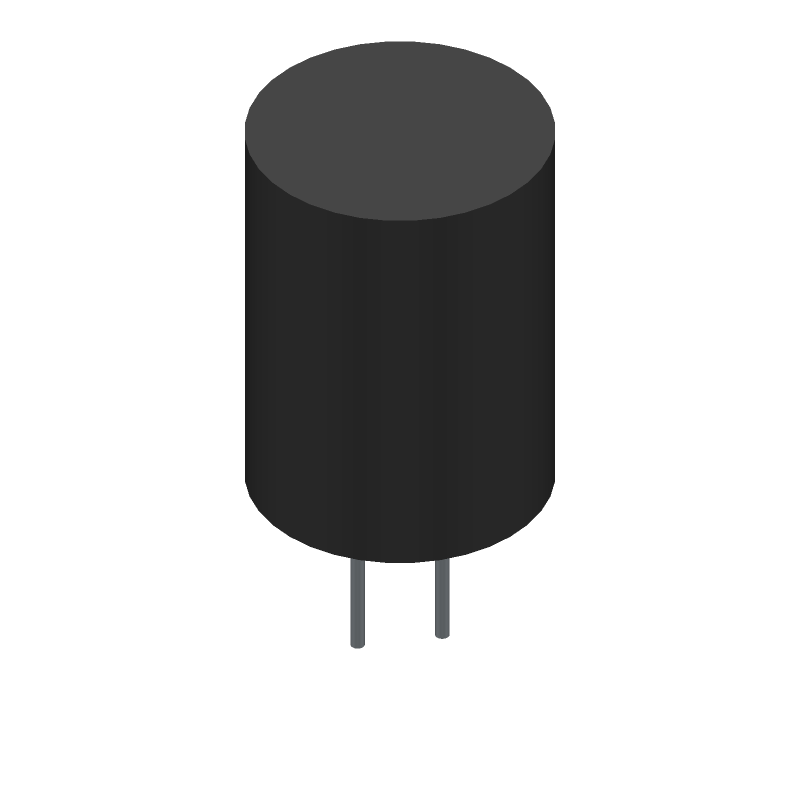 100uF 100V Radial Aluminum Electrolytic Capacitor, 105°C