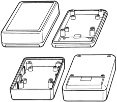 BOX ABS GRAY 5.12L X 2.56W