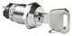 CK-Series High Security Keylock; Poles: SPDT; no positions: 2; Circuits: On-On; contact timing: Non-Shorting (BBM); Current Rating: 3A (AC); Rating (AC): 250V; Actuator Type: Flat Key; key removable positions: All; angle throw: 90?; contact material: Silver (Ag); contact finish: Silver; Mounting Type: Panel Mount; Termination Style: Solder Lug; panel cutout dimensions: Circular - 19.00mm Dia; Features: Epoxy Sealed Terminals; Rating: 3