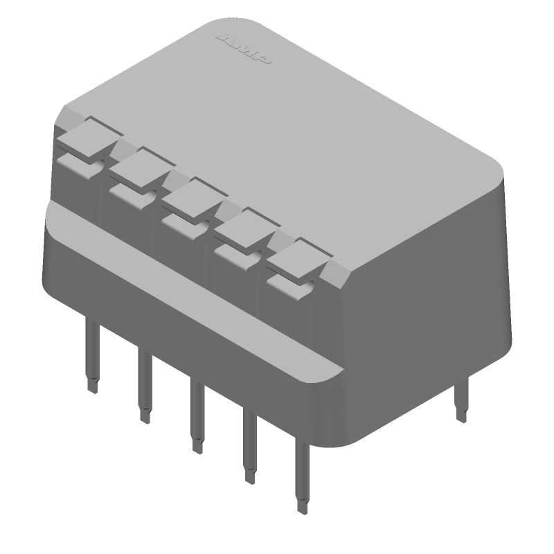 DIP Switch, 5 Pos, SPST, 1.5A, 24VDC, Piano Actuator, Thru-Hole