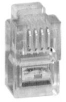 Conn Modular Plug PL 4 POS Crimp ST Cable Mount 4 Terminal 1 Port Cat 5