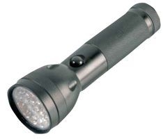 TOOLS, FLASHLIGHTS (TORCHES); Flashlight Type:Hand Held; Light Source:LED; Lumen Output:-; Power Source:AAA Batteries x 3; Flashlight Body Material:Aluminium; Battery Size Code:AAA; Body Material:Aluminium; Colour:Black; Length:144mm;RoHS Compliant: Yes
