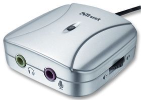 SOUND CARD, USB SOUNDCUBE, TRUST - Interface Type:USB;