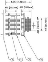 PLCC SOCKET, 68 POSITION, THROUGH HOLE; Convert From:68-PLCC; Convert To:68-PLCC; Pitch Spacing:2.54mm; Row Pitch:-; Product Range:-; Connector Type:PLCC Socket; No. of Contacts:68; No. of Positions:68 ;RoHS Compliant: No