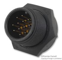 Conn Circular PIN 12 POS Solder ST Panel Mount 12 Terminal 1 Port