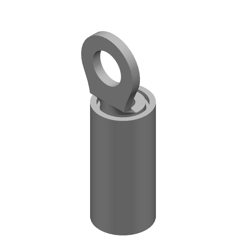 Ring Terminal, 16-22AWG, Copper, Tin, Insulated, 300V