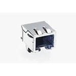 8 Pos Female RJ45 Jack, Straight, Solder, Unshielded