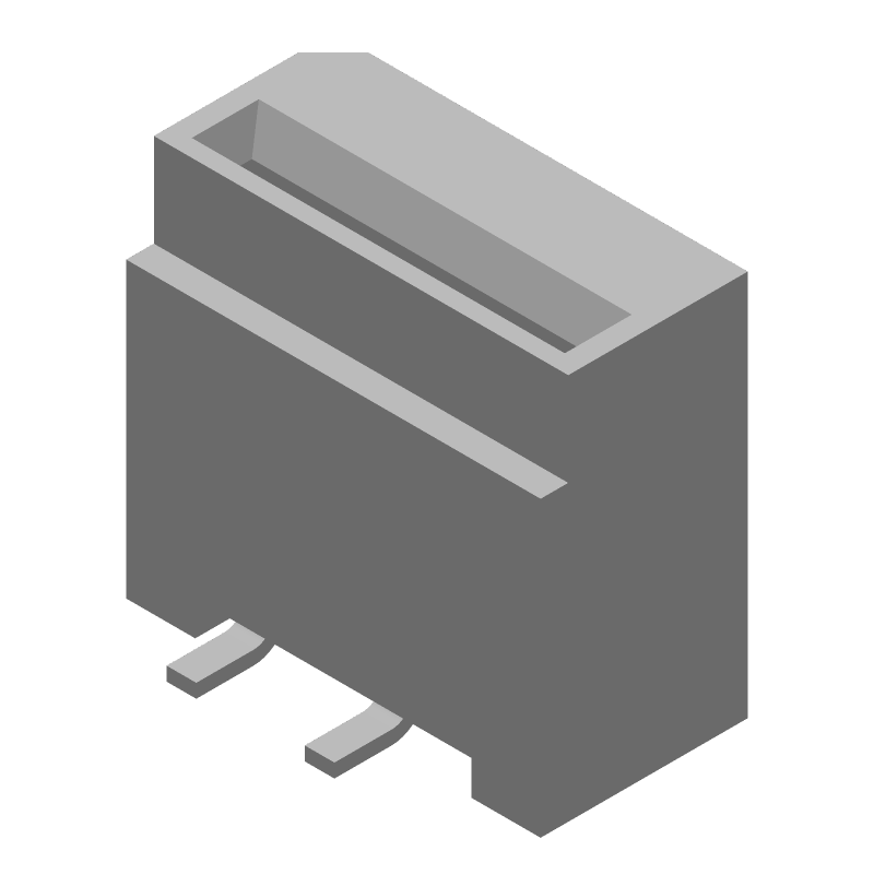 4 Pos FFC/FPC Connector, 1mm Pitch, 1A, 125V, SMD