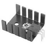 Heat Sink Passive TO-220 Horizontal Screw Mount Aluminum 16.7°C/W Black Anodized
