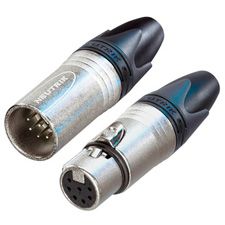 7 Pin Male Power Connector, 5A, Silver Contacts, Nickel Plating